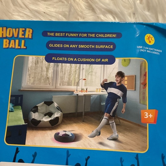 Hover Ball Black and White Indoor Soccer Toy - Picture 7 of 8